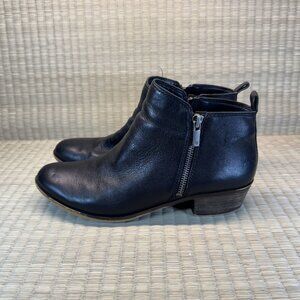 Lucky Brand LK Basel Black Leather Ankle Boots – Size 5.5
